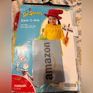 Dr. Seuss Sam-I-Am Kids Costume - Yellow Size 3-4T